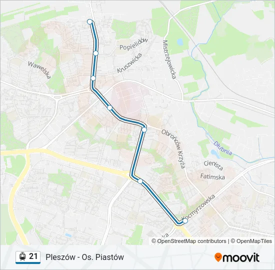 21 Light Rail Line Map