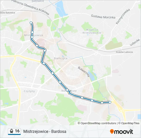 16 Light Rail Line Map