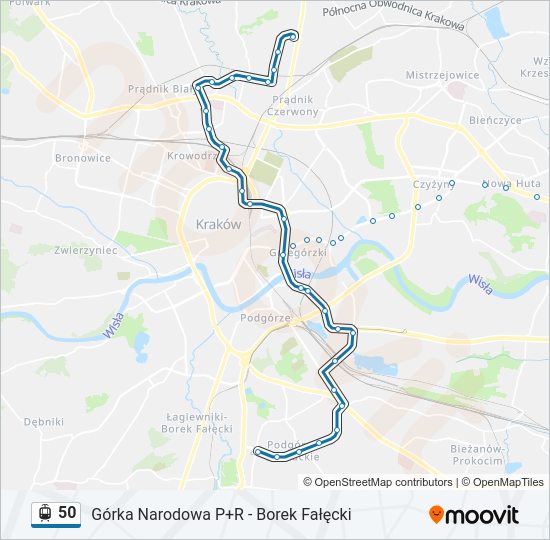 50 light rail Line Map