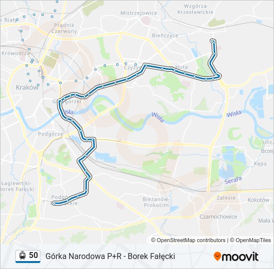 50 light rail Line Map