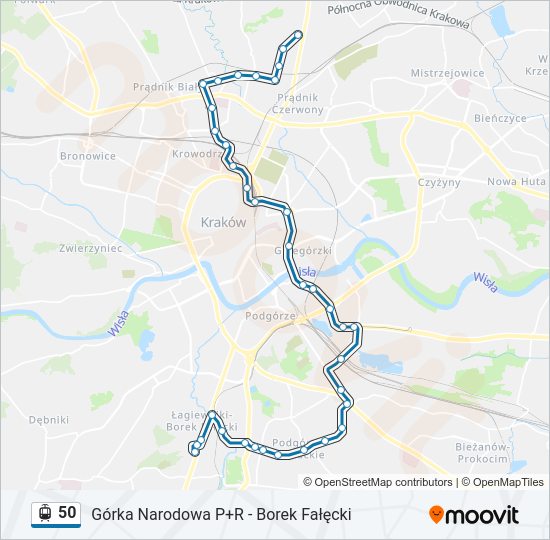 50 light rail Line Map