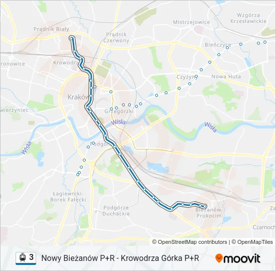 3 Light Rail Line Map