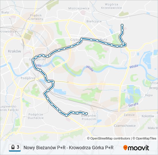 3 light rail Line Map