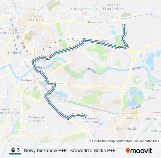 3 light rail Line Map