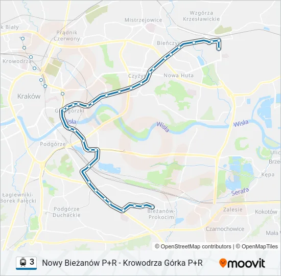 3 Light Rail Line Map