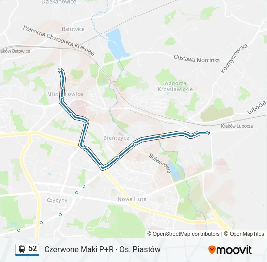 52 Light Rail Line Map