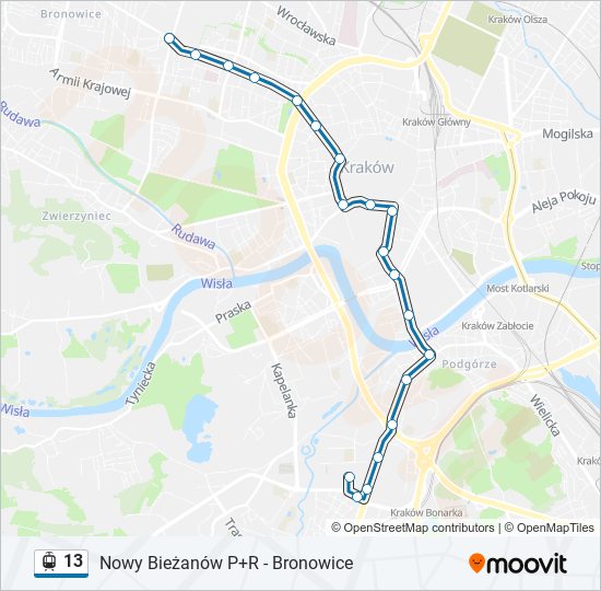 13 light rail Line Map