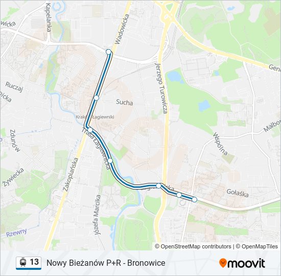 13 light rail Line Map