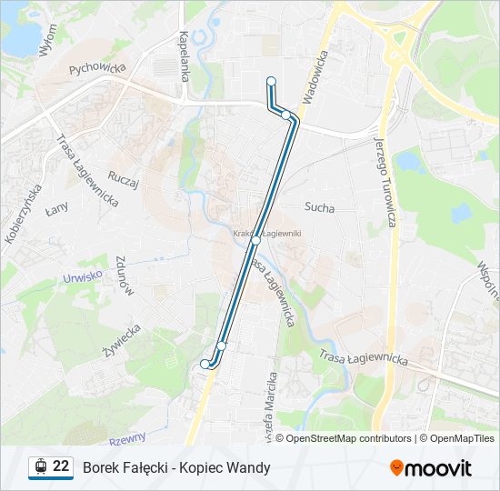 22 light rail Line Map