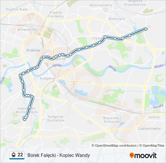 22 light rail Line Map