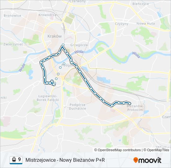 9 light rail Line Map