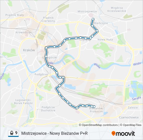 9 light rail Line Map