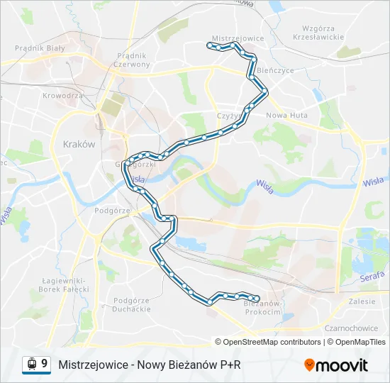 9 Light Rail Line Map