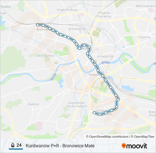 24 light rail Line Map