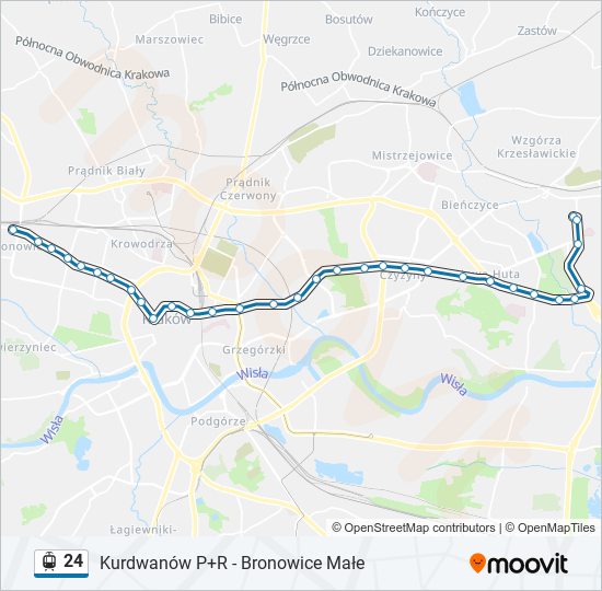 24 light rail Line Map