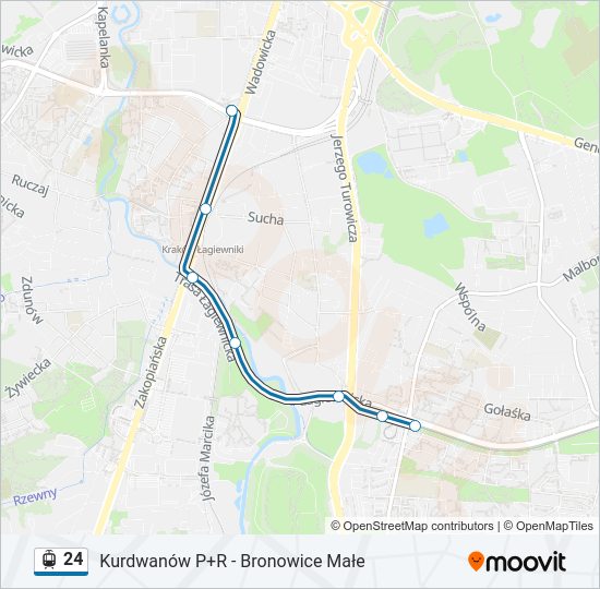 24 light rail Line Map