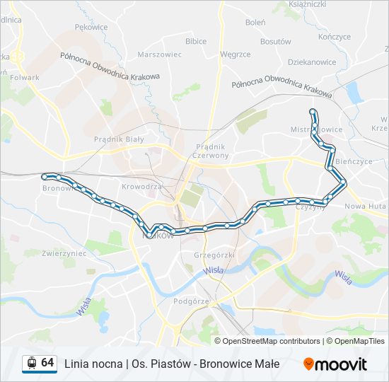 64 light rail Line Map