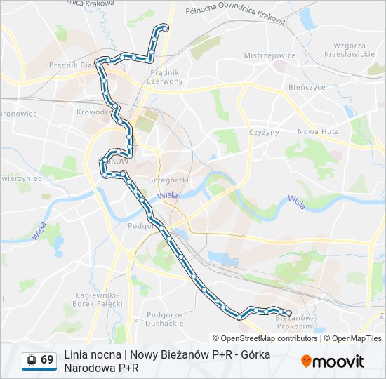 69 light rail Line Map