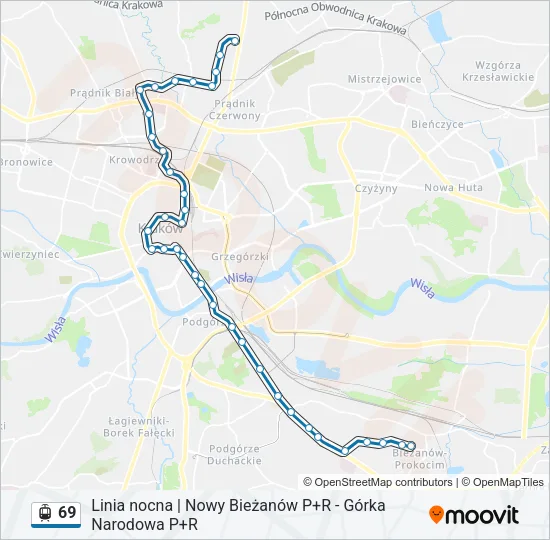 69 Light Rail Line Map