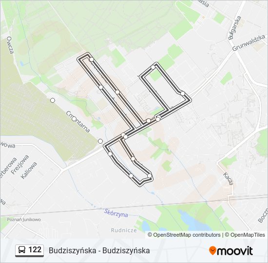 122 bus Line Map