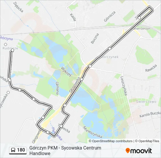 180 Bus Line Map