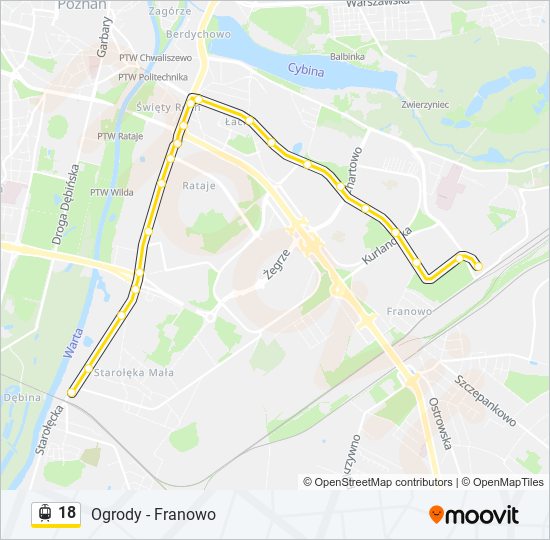 18 light rail Line Map