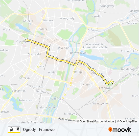 18 light rail Line Map