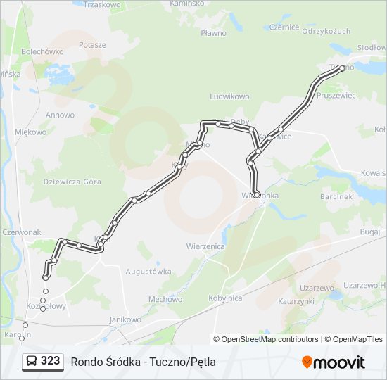 323 bus Line Map