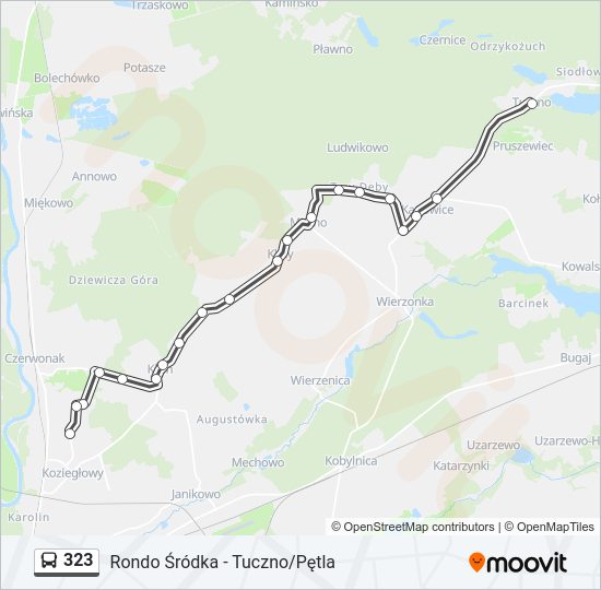 323 bus Line Map