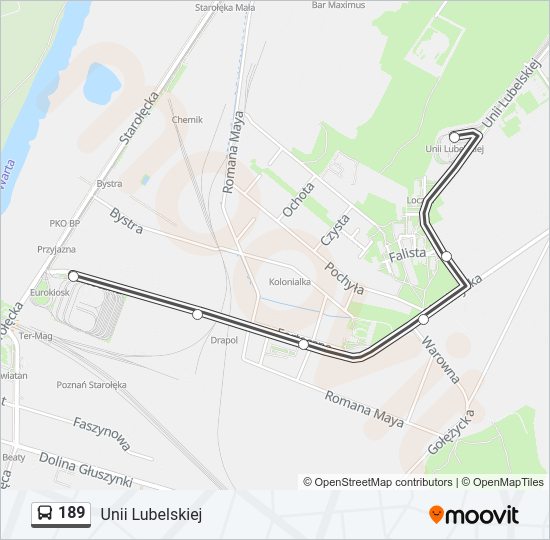 189 bus Line Map