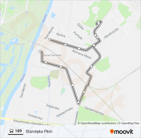 189 bus Line Map