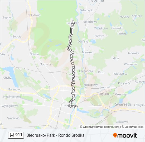 911 bus Line Map