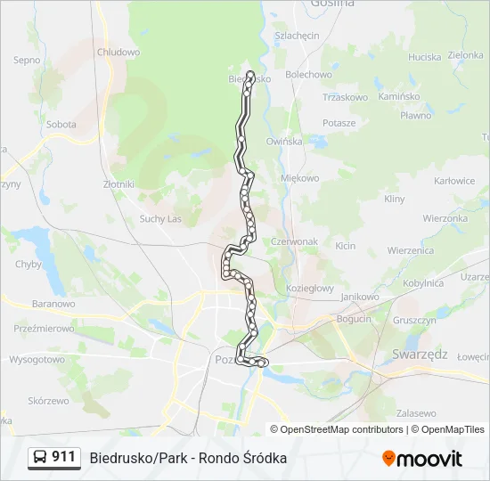 911 Bus Line Map