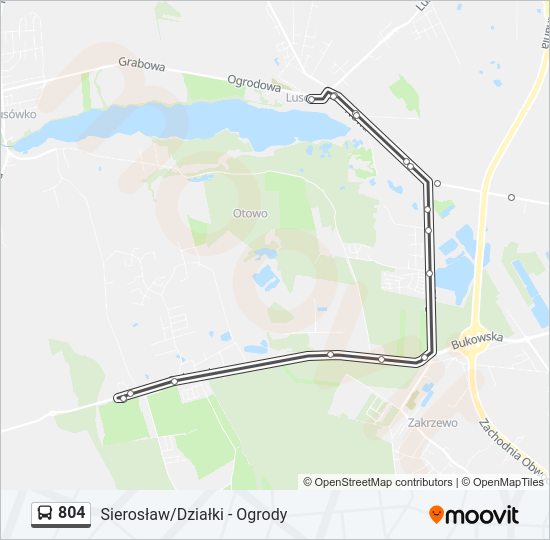 804 bus Line Map