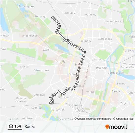 164 Bus Line Map