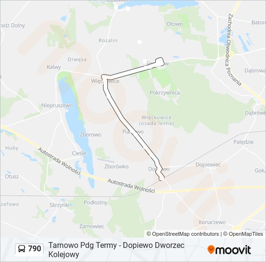 790 bus Line Map