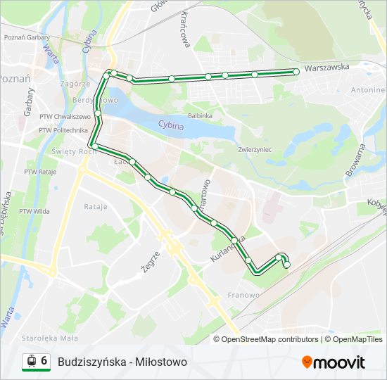 6 light rail Line Map