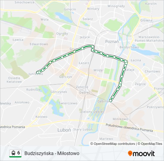 6 light rail Line Map