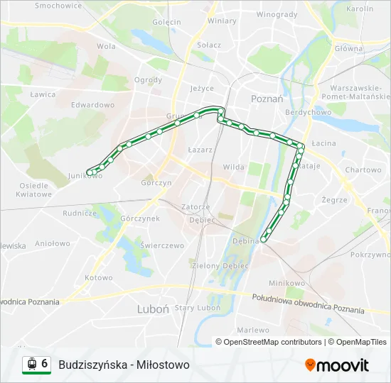 6 Light Rail Line Map