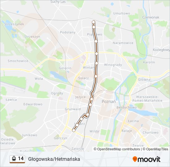 14 light rail Line Map