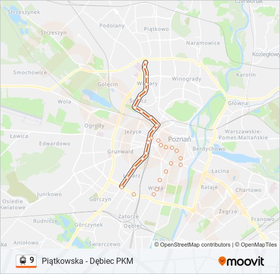 9 light rail Line Map