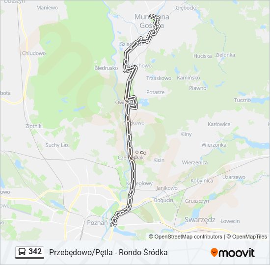 342 bus Line Map