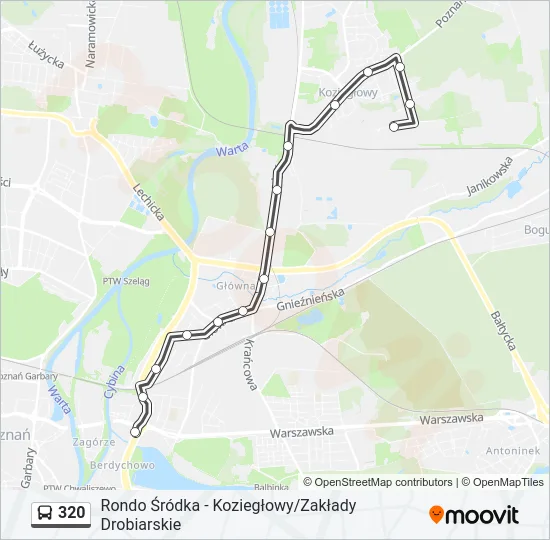 320 Bus Line Map