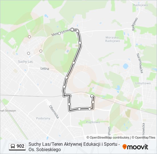 902 bus Line Map