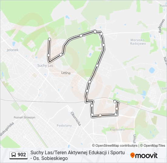 902 bus Line Map