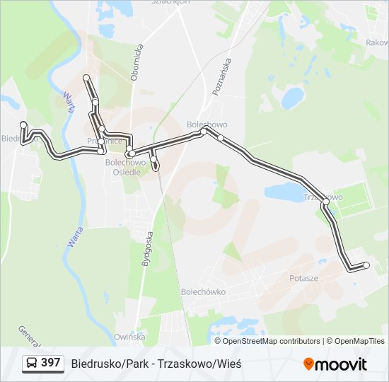 397 bus Line Map