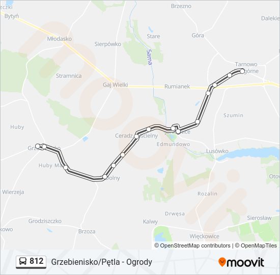 812 bus Line Map