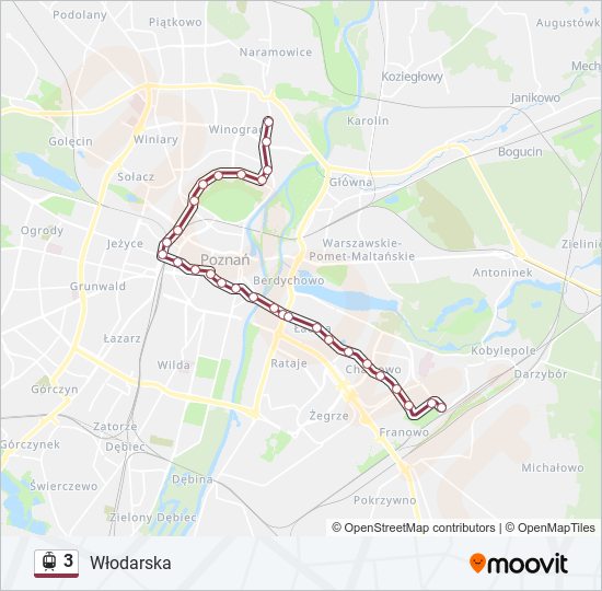 3 light rail Line Map