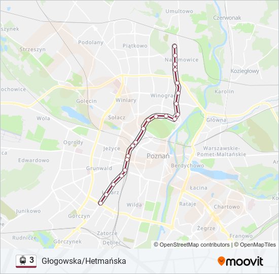 3 light rail Line Map