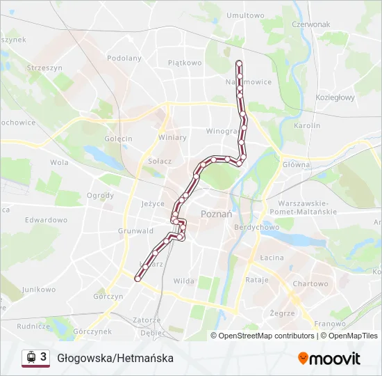 3 Light Rail Line Map
